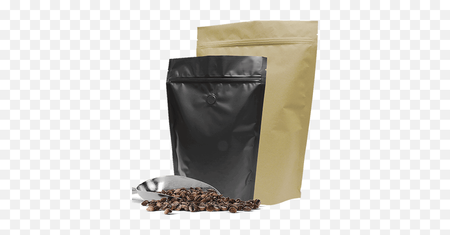 Roasted Coffee Bean Pouches - Ouma Flexible Packaging Coffee Beans Pouch Bags Png,Coffee Beans Transparent