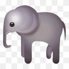 Elephant Emoji - Elephant Emoji Png,Cow Emoji Png