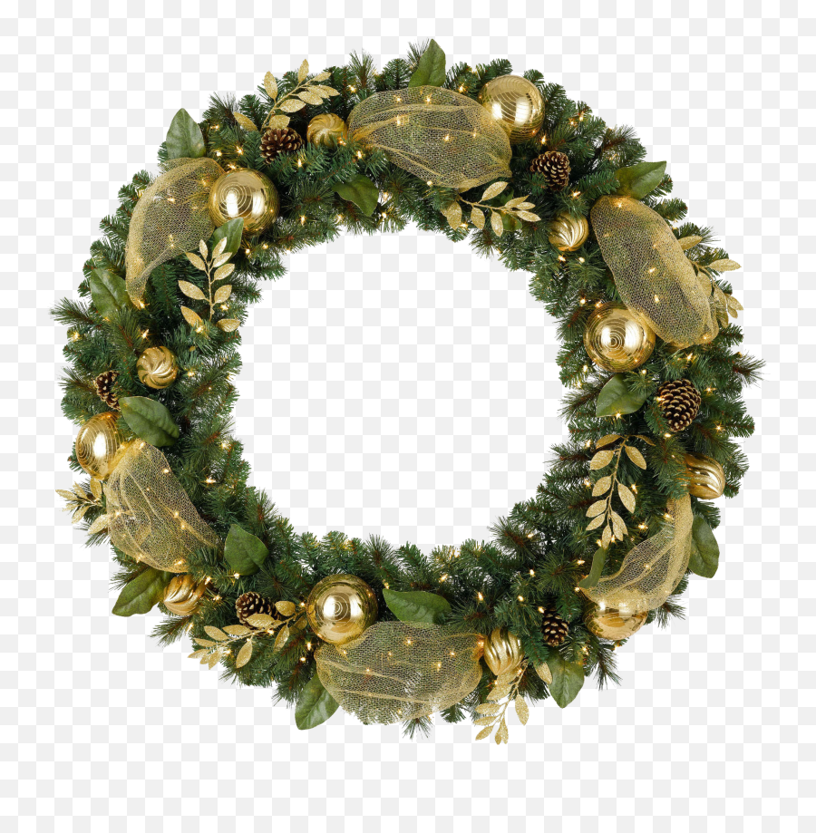 Free Png Hd Christmas Wreath Transparent - Transparent Background Christmas Wreath Hd,Garland Png