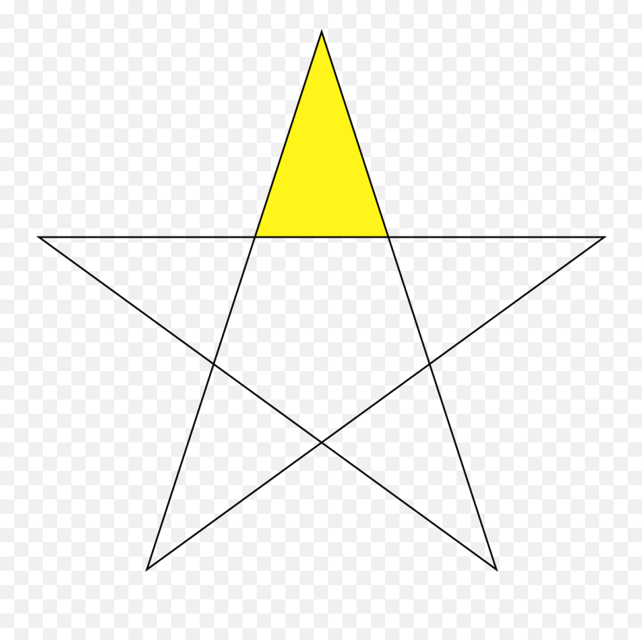 Golden Triangle In Pentagram - Stella Aurea Png,Gold Triangle Png