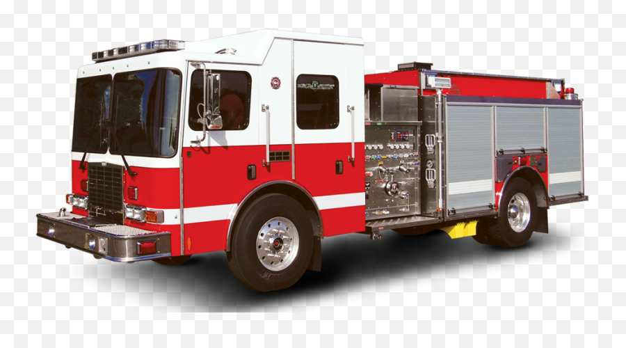 Download Hd Fire Brigade Truck Png - Transparent Background Fire Truck Png,Fire Truck Png