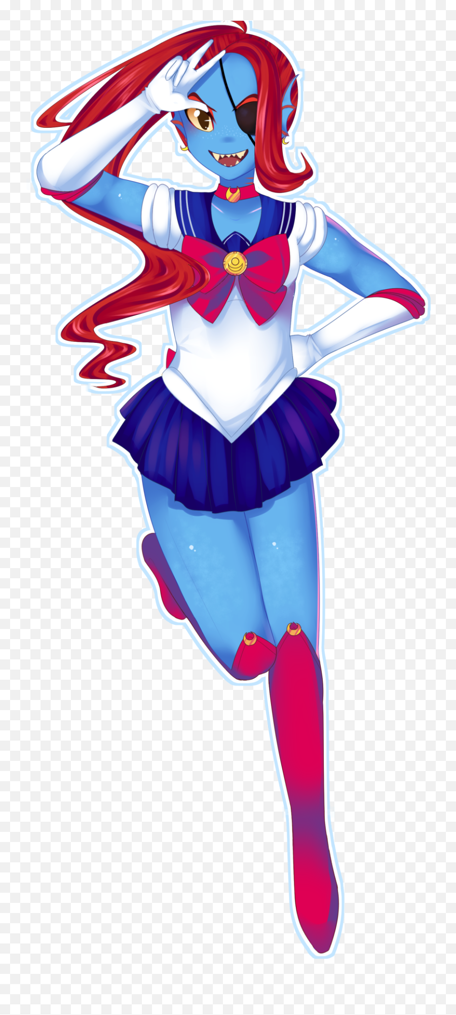 I Like To Imagine Alphys And Undyne Immediately Attended - Undertale Sailor Moon Png,Undyne Png