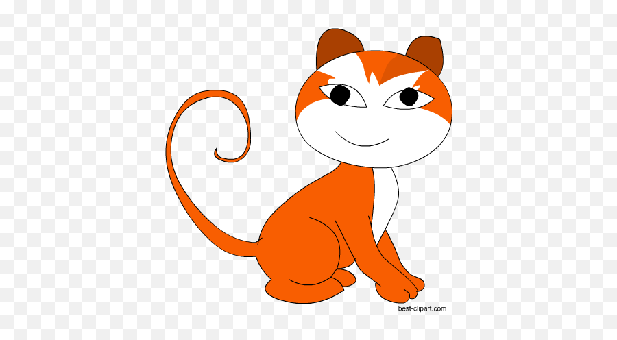 Free Cat Clip Art Images And Graphics - Cartoon Png,Orange Cat Png