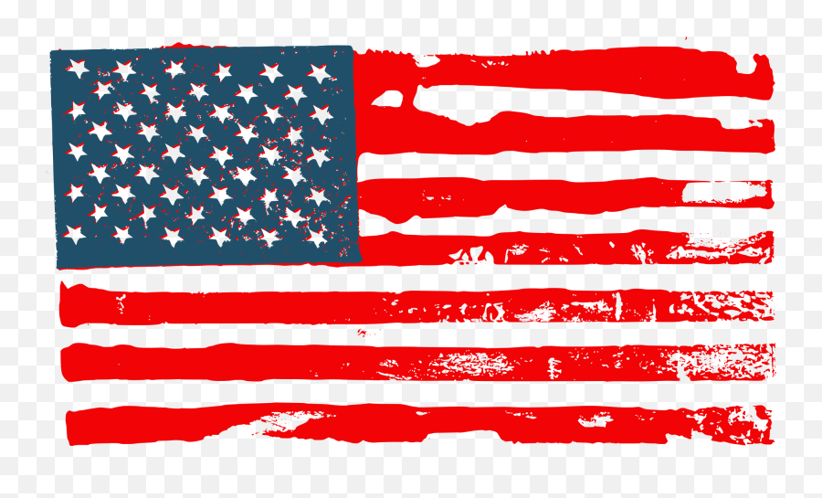 Grunge American Flag Vector Svg - American Flag Png,American Flag Png Free