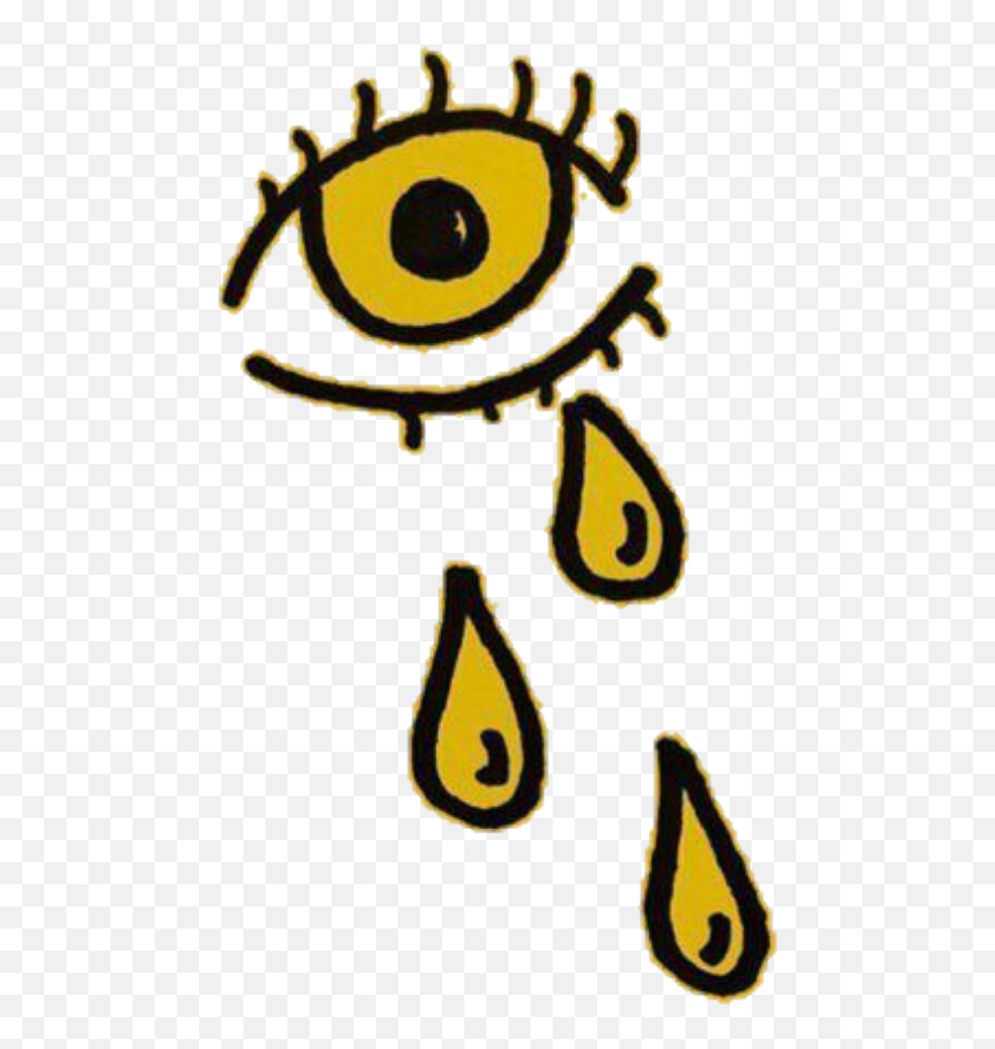 Yellow Amarillo Aesthetic Random Eye Ojo Crying - Aesthetic Aesthetic Yellow Png,Aesthetic Png Tumblr