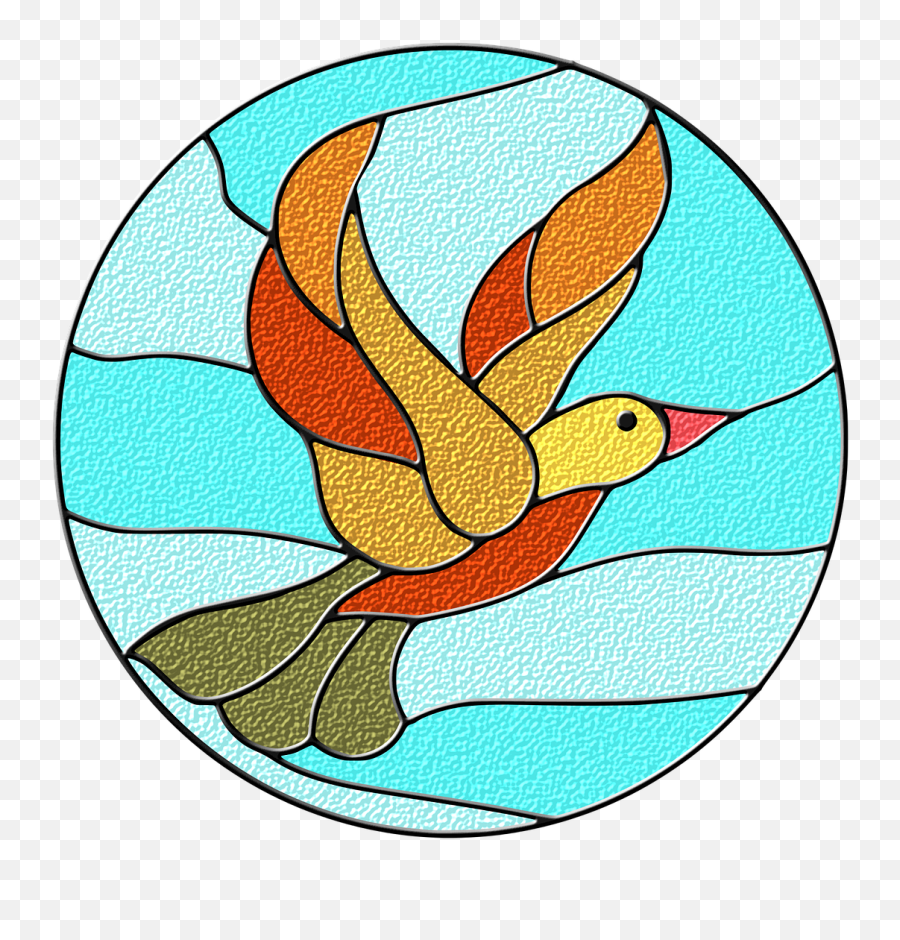 Duck Stained Glass Clip Art - Vector Clip Art Stained Glass Clip Art Png,Stained Glass Png