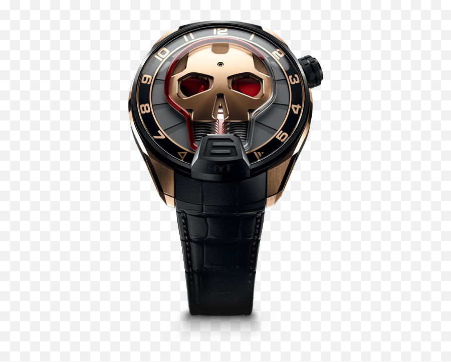 Skull Watch Red Eye Collection Hyt Watches - Hyt Skull Watch Red Png,Red Eye Png