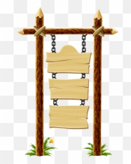 Wooden Blank Sign - School Background And Borders png