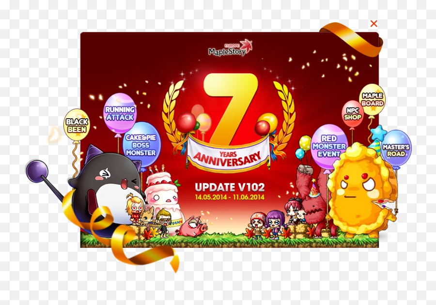 Maplestory Celebrates Its 7th Anniversary In Style With - Maple 7th Anniversary Event Png,Maplestory Png