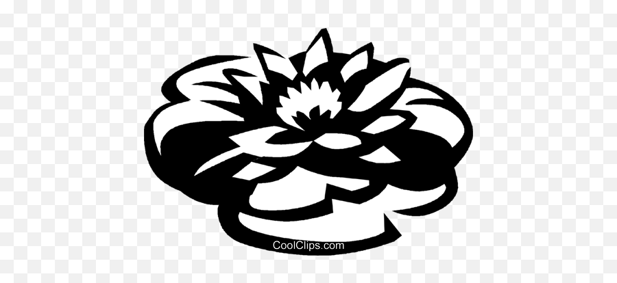 Water Lily Royalty Free Vector Clip Art Illustration - Water Lily Clip Art Png,Water Lily Png