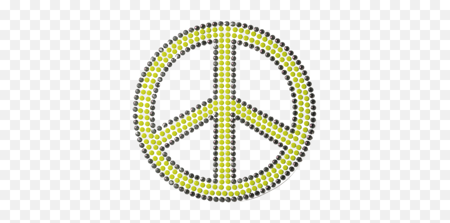 Peace Sign Neo Yellow - Large Lingkaran Putus Putus Png,Peace Sign Transparent