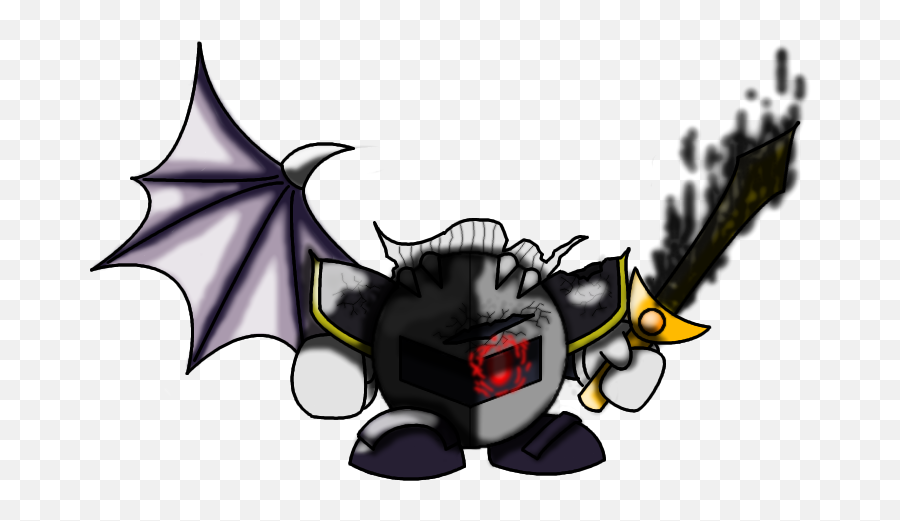 Download Hd Dark Meta Knight By Xoathkeeper - D31tqir Dark Dark Meta Knight Transparent Png,Meta Knight Png