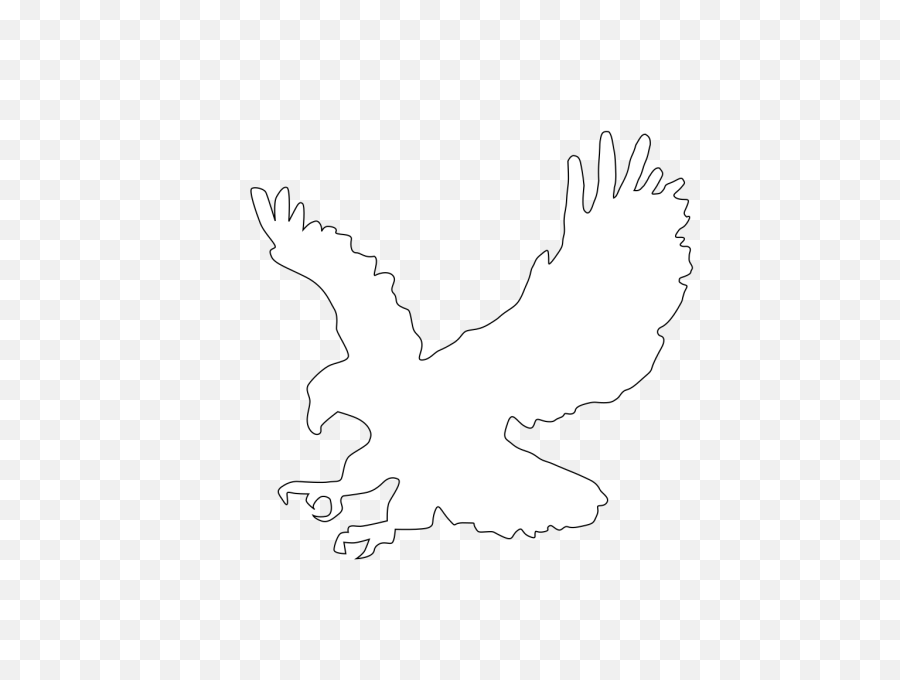 Wedge Tailed Eagle Silhouette - White Eagle Clipart Png,Eagle Silhouette Png