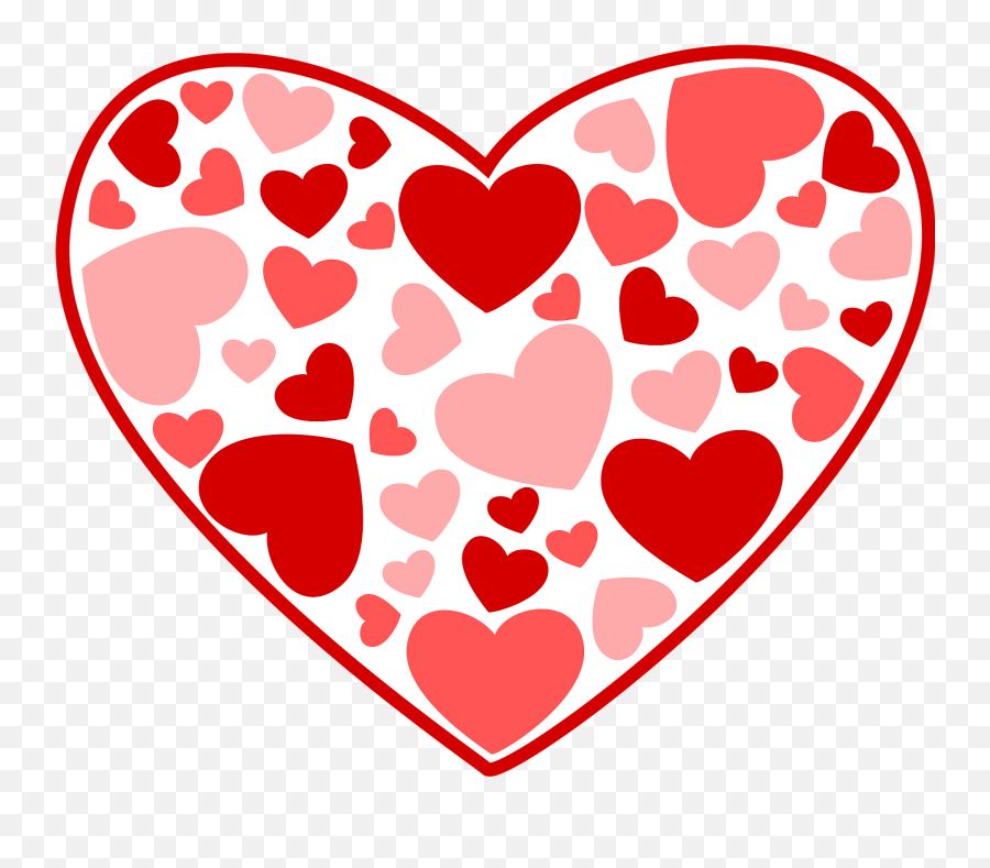 Heart Of Hearts Clipart - Valentine Heart Clipart Free Png,Hearts Clipart Png