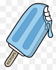 Ice Clipart Red White Blue Popsicle - Cartoon Ice Cream Popsicle Png,Popsicles Png