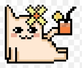 Pixel Stickers Set For Telegram - Cat png