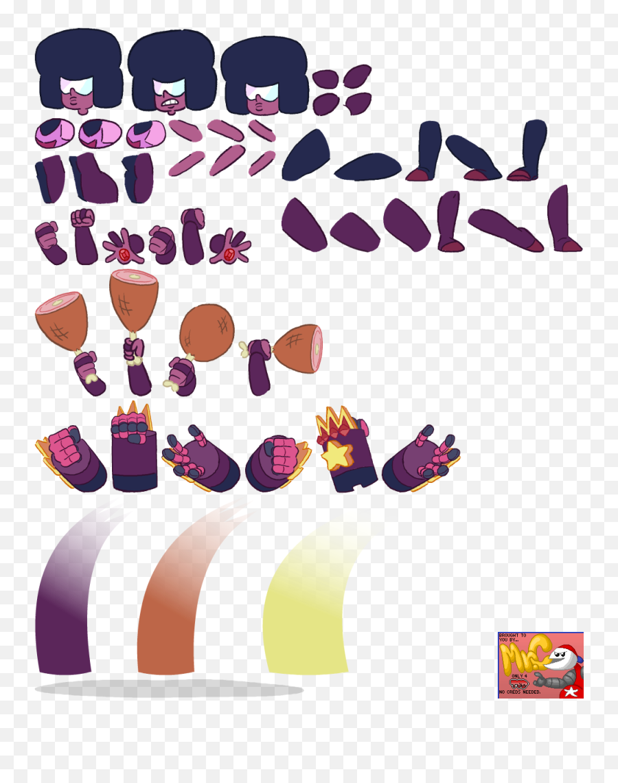 Download Click For Full Sized Image Garnet - Full Size Png Steven Universe Garnet Gauntlets,Garnet Transparent