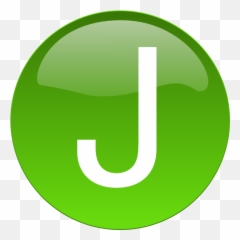 Letter J In Green Transparent Cartoon - Jingfm png