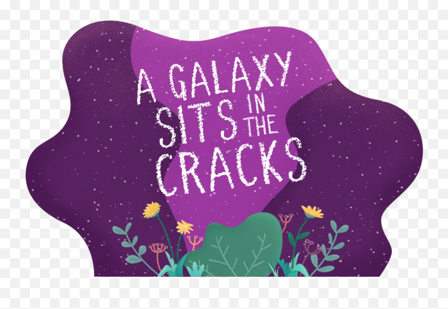 A Galaxy Sits In The Cracks Png Transparent