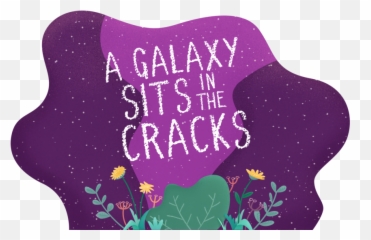 A Galaxy Sits In The Cracks Png