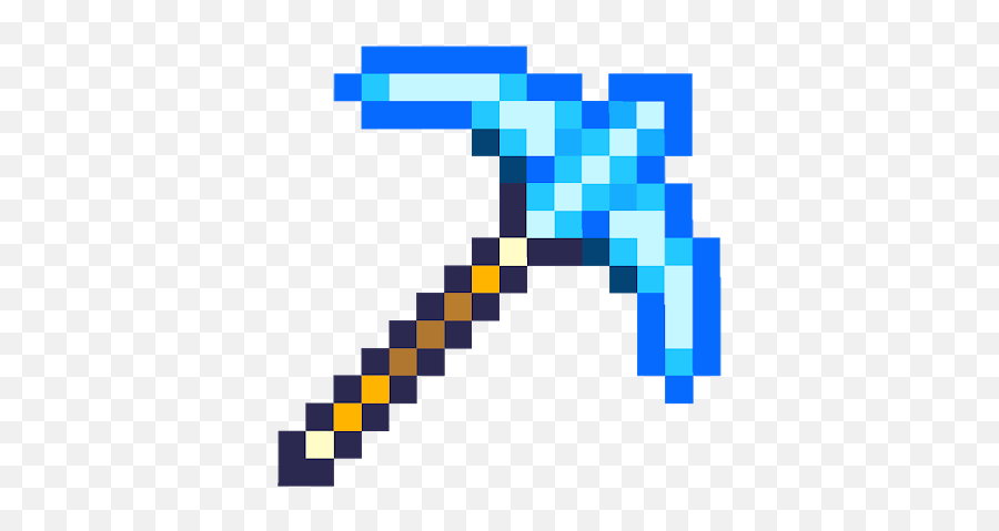 Minecraft Pickaxe Texture Free - Terraria Stardust Pickaxe Png,Minecraft Pickaxe Transparent