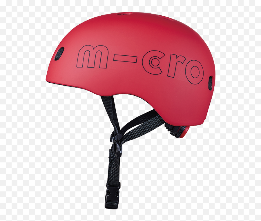 Micro Helmet Red Matt - Micromobilitycom Bicycle Helmet Png,Pink And Black Icon Helmet