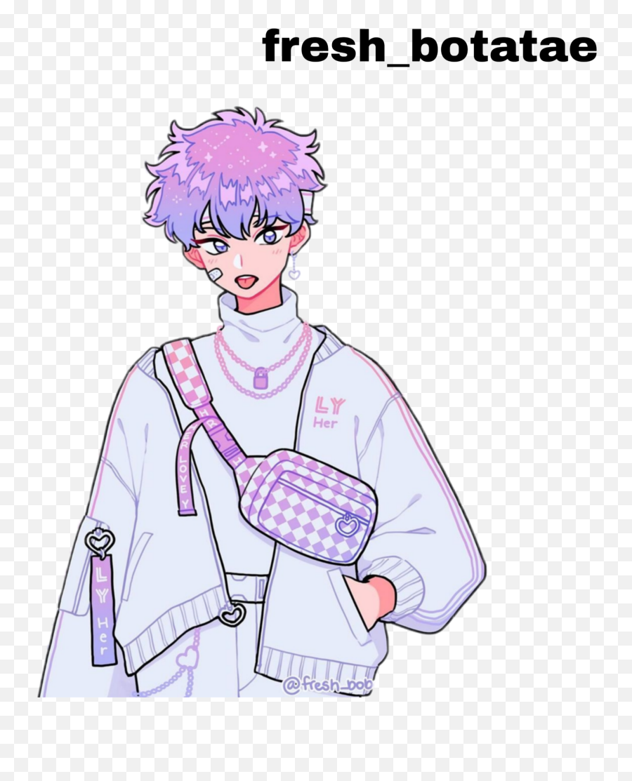 Purple Aesthetic Anime Boy - Purple Anime Aesthetic Pfp Png,Aesthetic Anime  Boy Icon - free transparent png images 