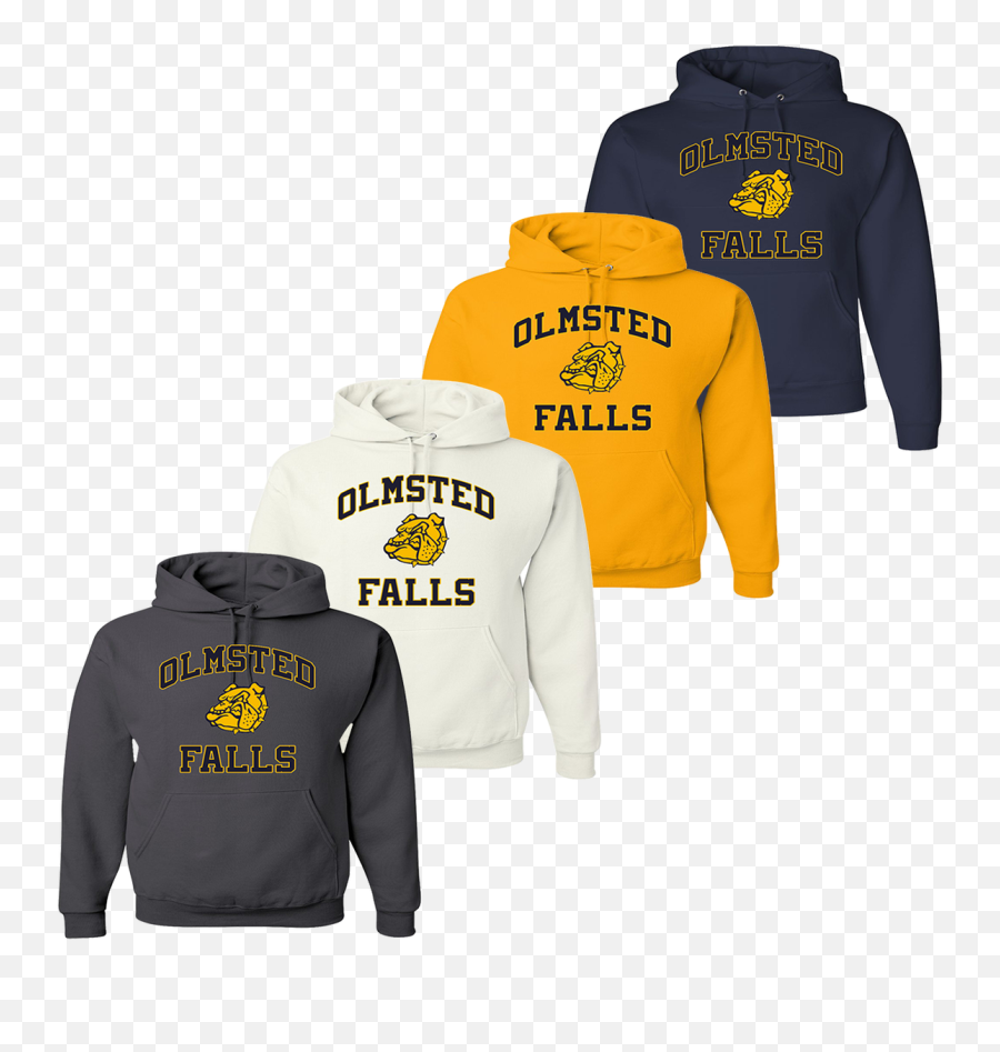Olmsted Falls Bulldogs Hooded - Long Sleeve Png,Icon Hoody