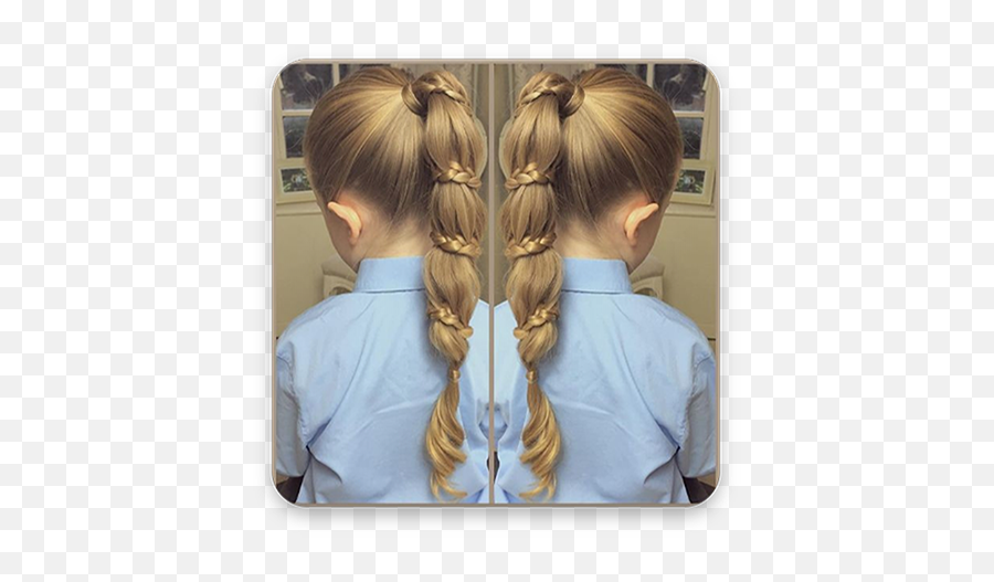 School Kids Hairstyles Apk 30 - Download Apk Latest Version Hairstyle  Png,Icon Looks Like A Kid With Ponytail - free transparent png images -  