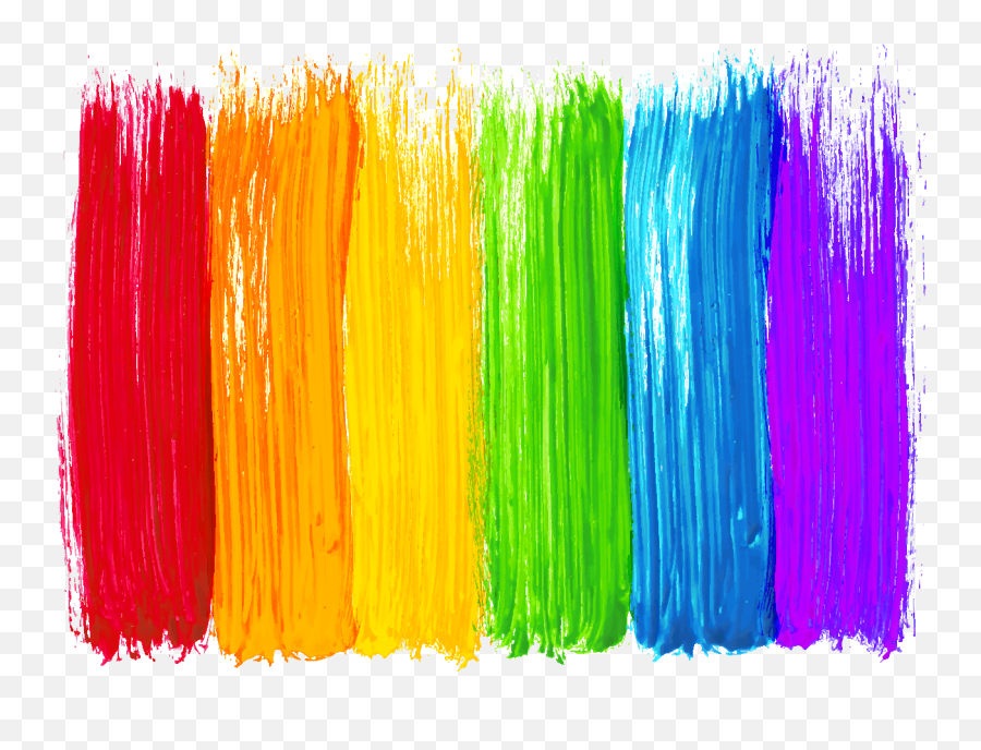 Download Hd Cartoon Colorful Brush Strokes Elements - Colorful Brush Strokes Png,Colorful Png