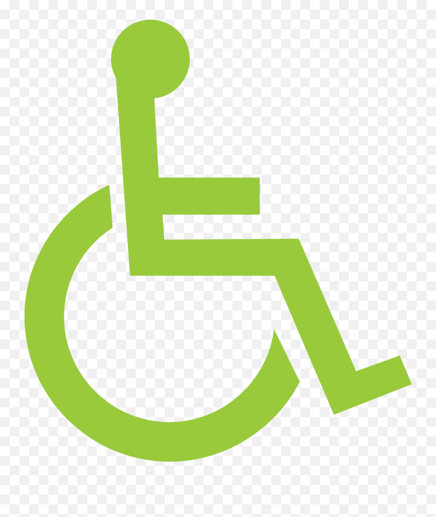 Green Icon Of The Disability Free Image Download - Handicap Silhouette Png,Sustainable Icon