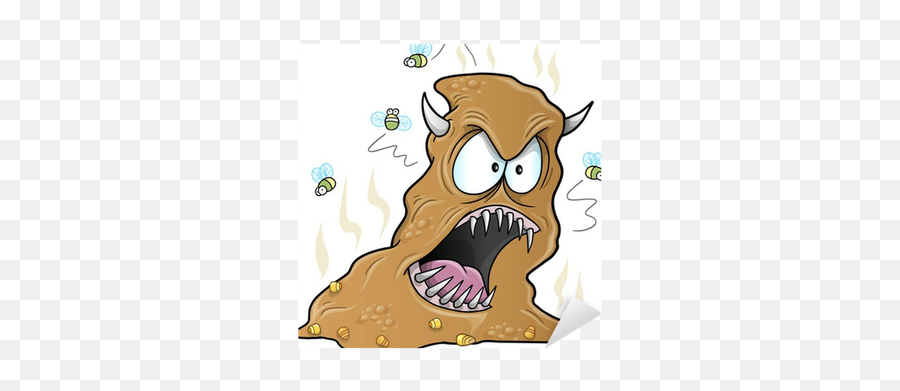 Sticker Scary Monster Turd Poop Vector Illustration - Pixersus Eng Monster Png,Turd Icon