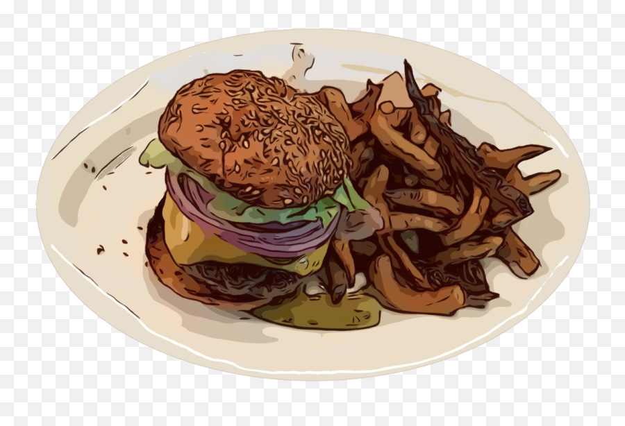 Cuisineside Dishbuffalo Burger Png Clipart - Royalty Free,Burger Png