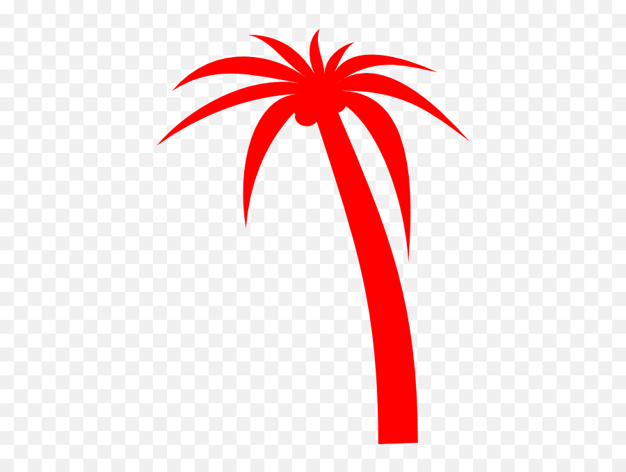 Download Svg Free Red Clip Art - Red Red Palm Tree Vector Png,Red Tree Png