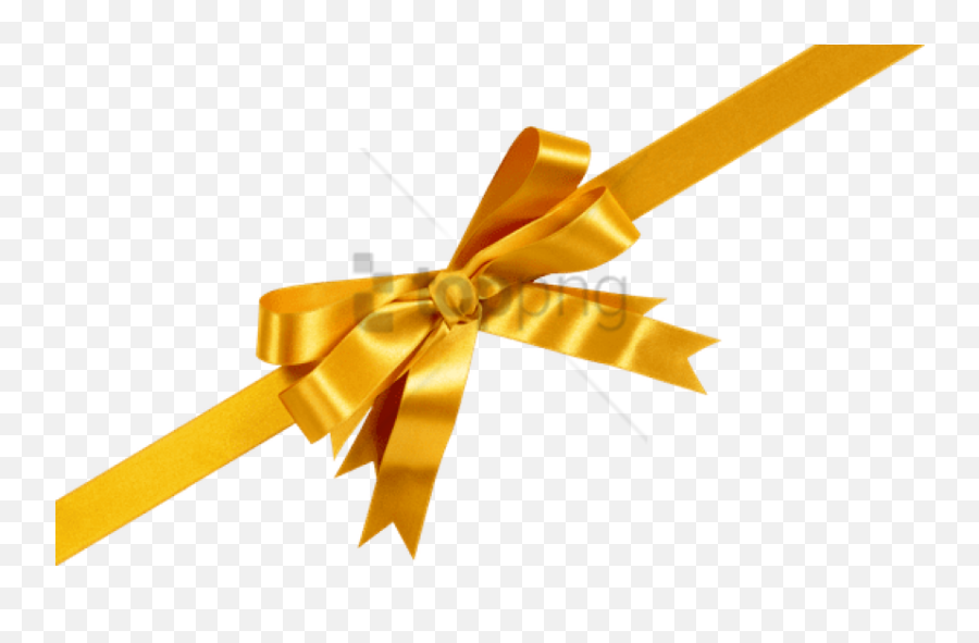 Free Png Gold Gift Bow Image - Gold Ribbon,Gift Bow Png