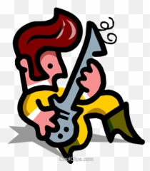 Man Playing Guitar - Cartoon Royalty Free Vector Clip Art Cartoon Rock And Roll Guitar Player Png,Cartoon Guitar Png