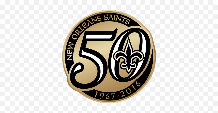 New Orleans Saints Logo Png Jpg - New Orleans Saints 50 Years,Saints Png