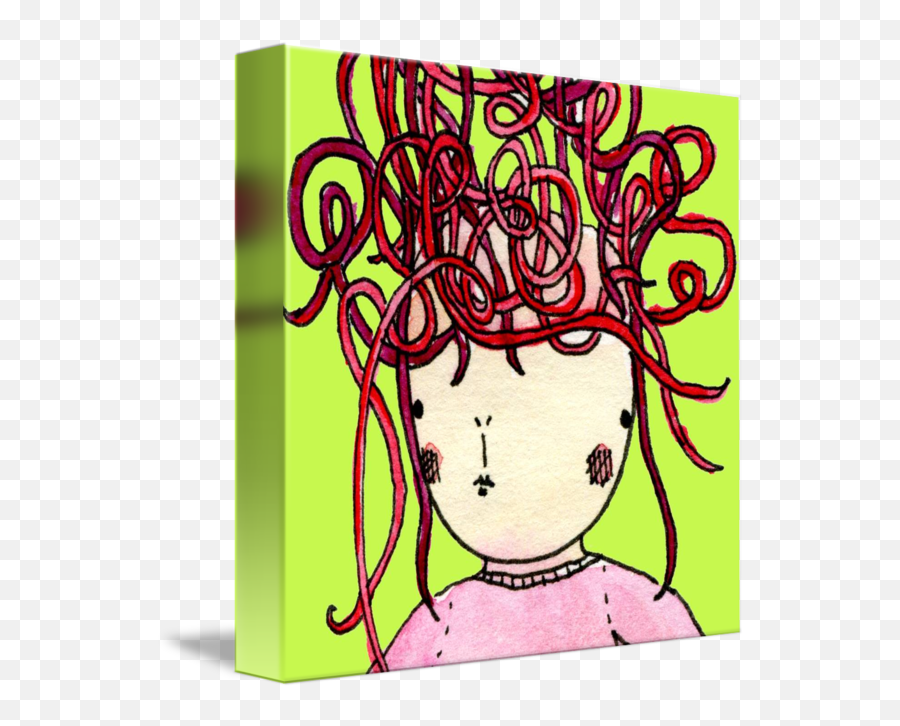 Crazy Hair By Emily Baier - Illustration Png,Crazy Hair Png