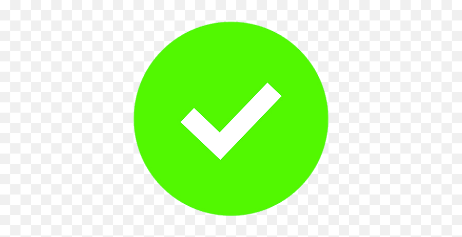White Check In Green Circle Transparent - Green Check Png,Circle With Line Through It Png