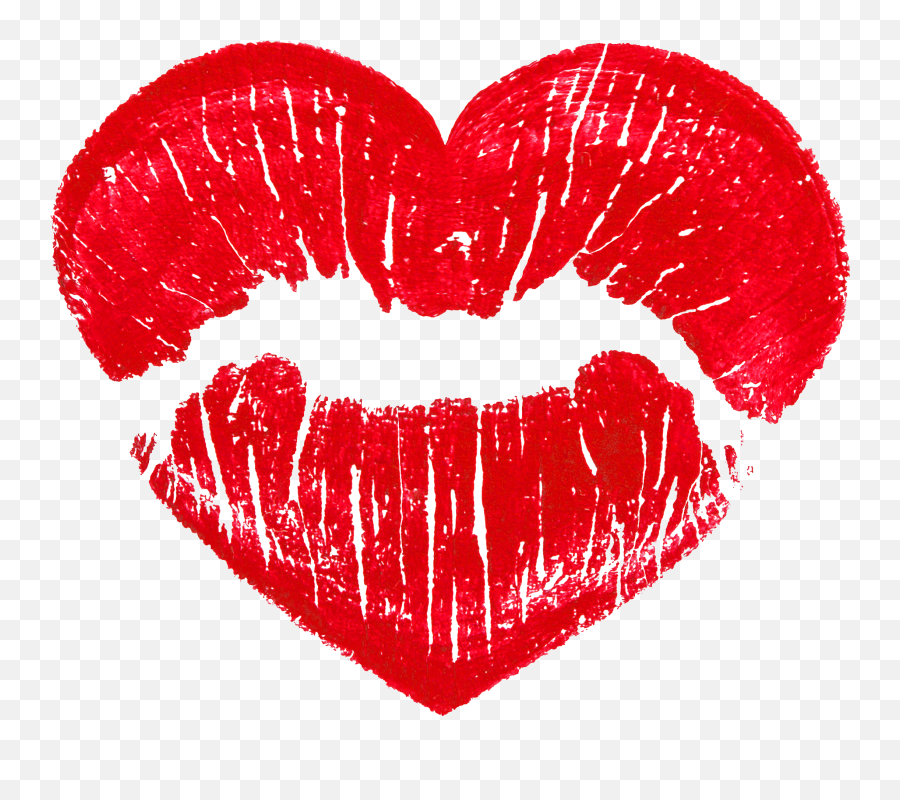 Red Heart Kiss Emoji Png