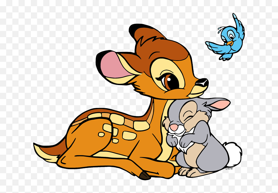 Bambi Group Clip Art - Bambi And Thumper Clipart Png,Thumper Png