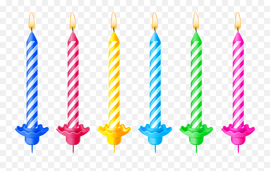 Birthday Candles Clipart Png - Birthday Candles Transparent Background,Candle Transparent Png