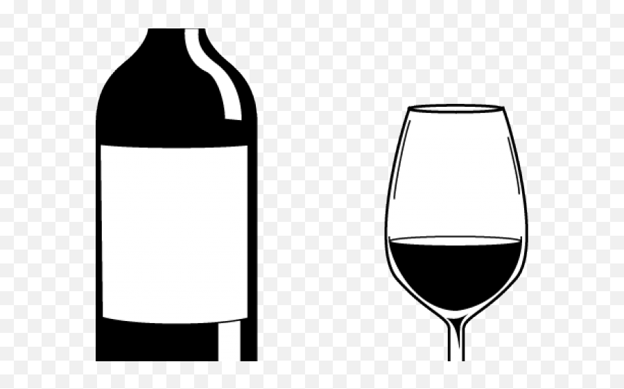 Boose Clipart Wine Glass Outline - Outline Wine Bottle Clipart Png,Wine Glass Clipart Png