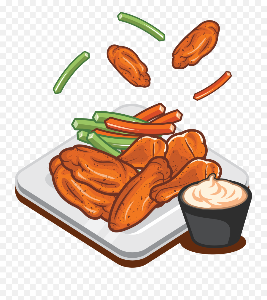 Chicken Wings Clipart Png - Buffalo Chicken Wings Clipart,Buffalo Wings Png