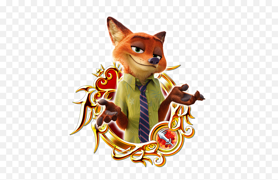 Nick Wilde - Khux Wiki Mickey Donald Goofy Kingdom Hearts Png,Zootopia Png