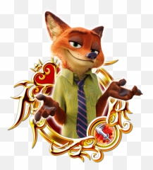 Nick Wilde - Khux Wiki Mickey Donald Goofy Kingdom Hearts Png,Zootopia Png