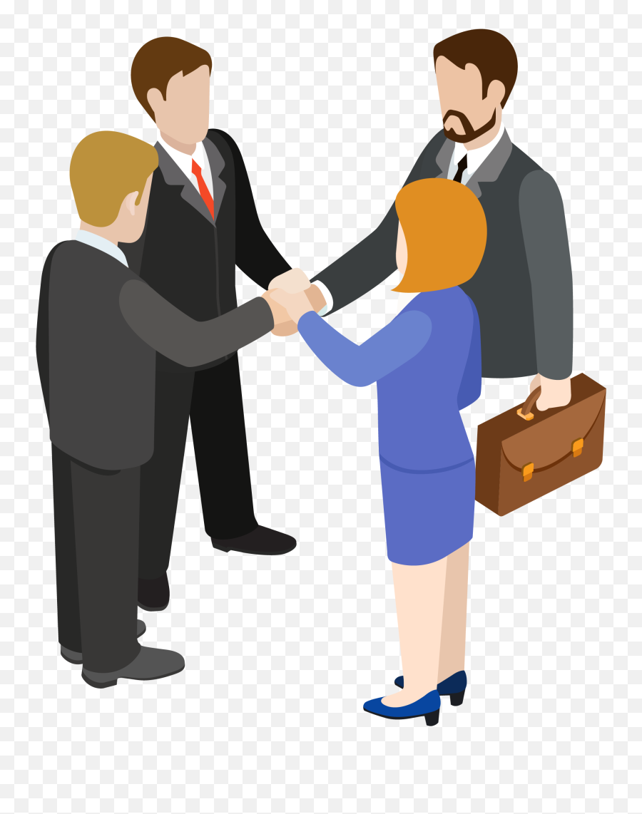 Handshake Clipart Circle - Transparent Career Clipart Full Handshake People Clipart Transparent Png,Handshake Transparent