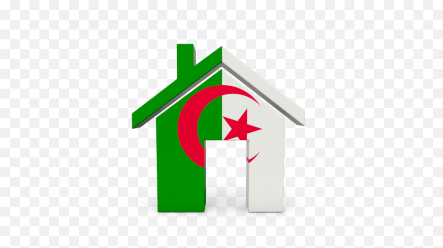 Home Icon Illustration Of Flag Algeria - Sign Png,Home Icon Png