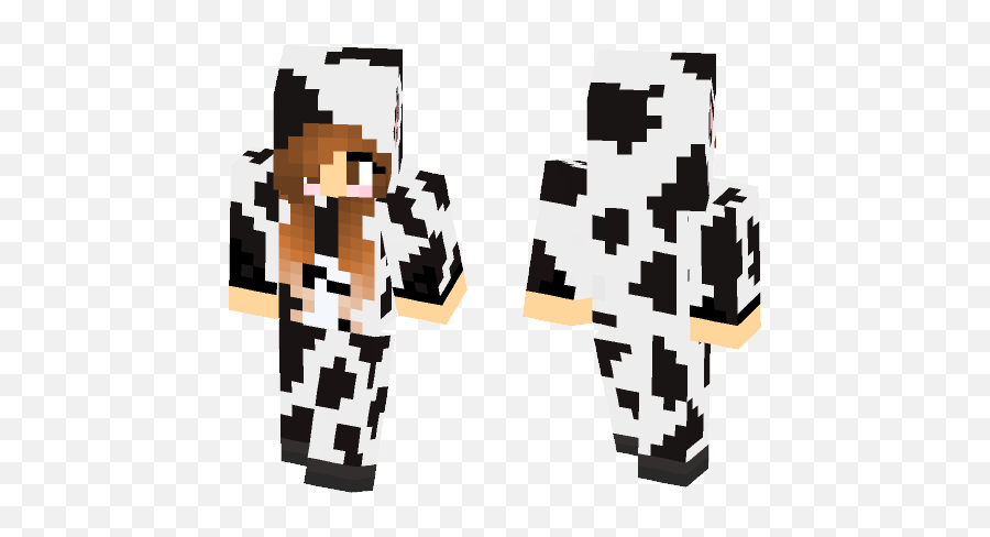 Download Cow Onsie Girl Minecraft Skin For Free - Cow Girl Minecraft Skin Png,Minecraft Cow Png