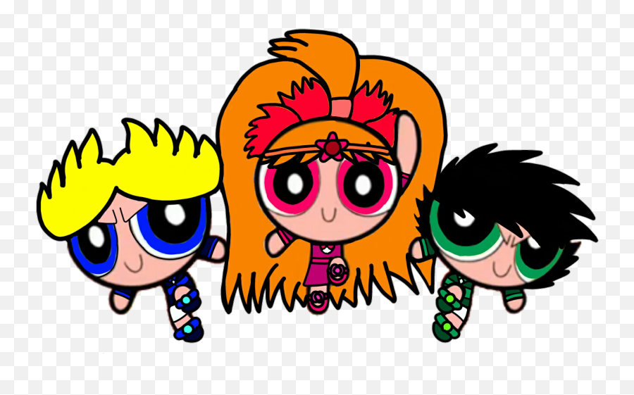 Download The Punkyright Kids - Cartoon Full Size Png Image Powerpunk Girls Ending Hearts,Cartoon Kids Png
